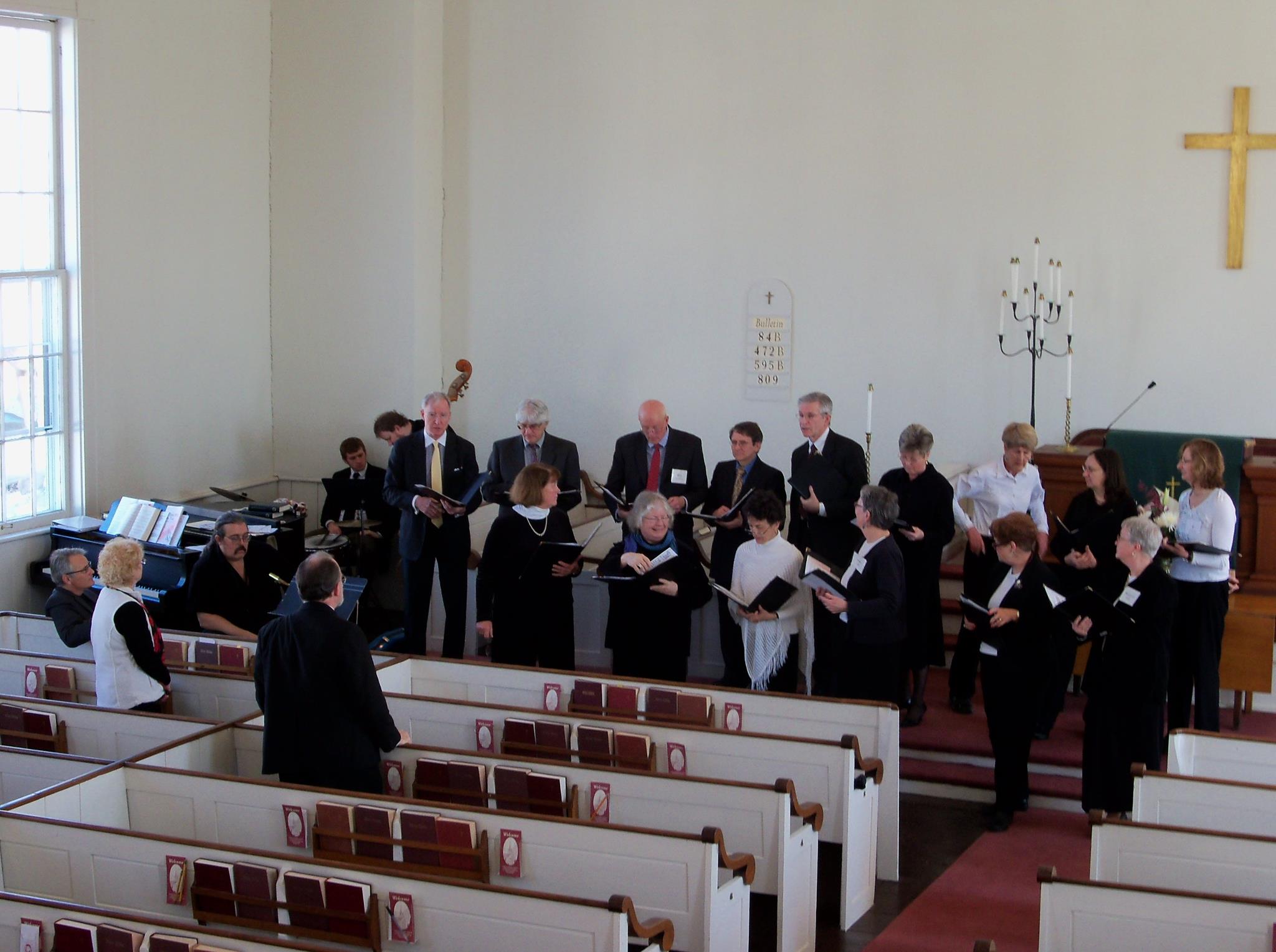 Choir Preparing for Special Service